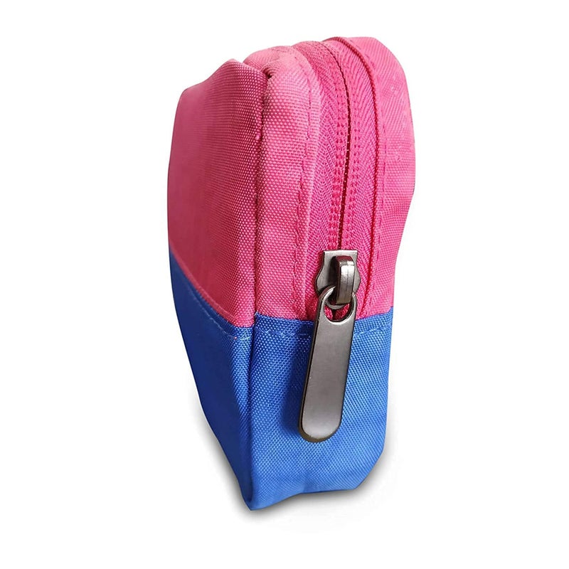 Lexazo First Aid Pouch Travel Cosmetic Makeup Toiletry Organizer Storage Pouch for Unisex 19 X 4 X 14 cm Pink Blue - Image 3