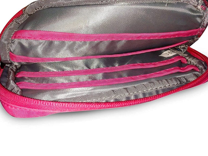 Lexazo First Aid Pouch Travel Cosmetic Makeup Toiletry Organizer Storage Pouch for Unisex 19 X 4 X 14 cm Pink Blue - Image 5