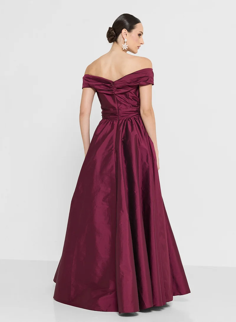 Namshi x Off Shoulder Ball Gown Dress