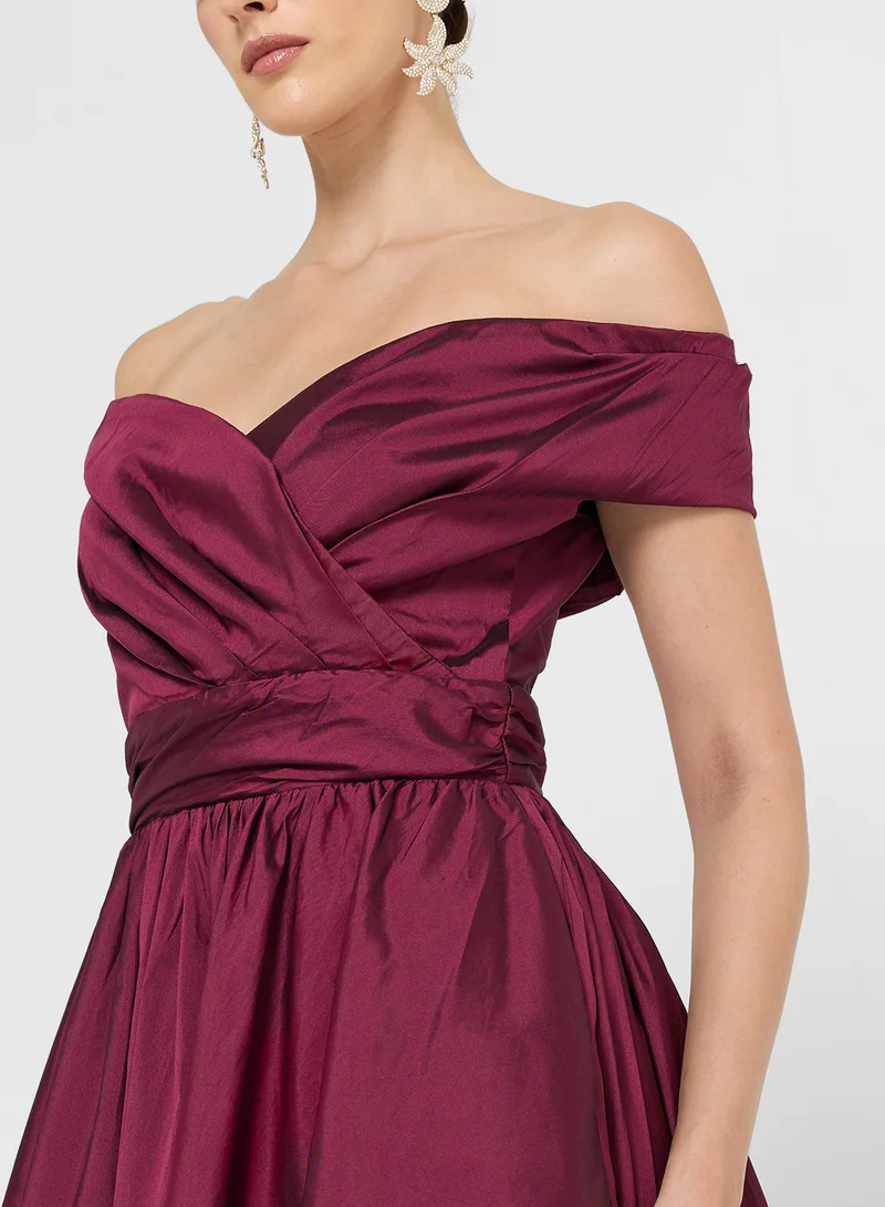 Namshi x Off Shoulder Ball Gown Dress