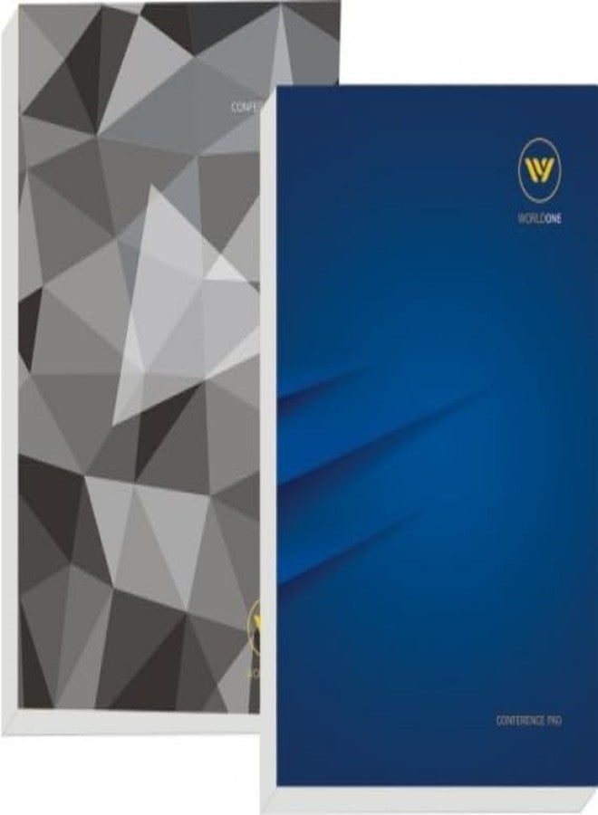 WORLDONE Conference Pad Single Ruled 10 Sheets, Writing Pad, Eco friendly Paper, for writing quick notes in offices, school, conferences, Size A5, Pack of 20 Pads - Image 2