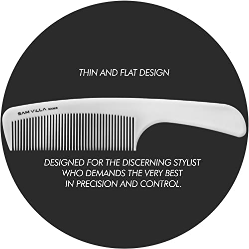 Sam Villa Artist Series Barbering Handle Comb, Ivory - Image 4