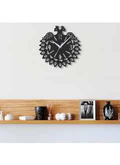Webelkart Webelkart Premium Peacock Designer Wooden Wall Clock for Home and Office Decor| Wall Clock for Bedroom,Living Room Gift for Home Decor (12X12 Inch)  - Image 2
