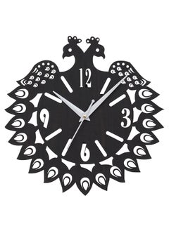Webelkart Webelkart Premium Peacock Designer Wooden Wall Clock for Home and Office Decor| Wall Clock for Bedroom,Living Room Gift for Home Decor (12X12 Inch)  - Image 1