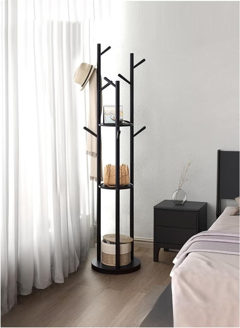 Generic Coat Racks Freestanding with 3 Storage Shelves, Metal Coat Racks Stand with 9 Hooks oat Hanger Stand and Heavy Marble Base, Entryway Coat Racks Tree Hanger, Purses Racks 
