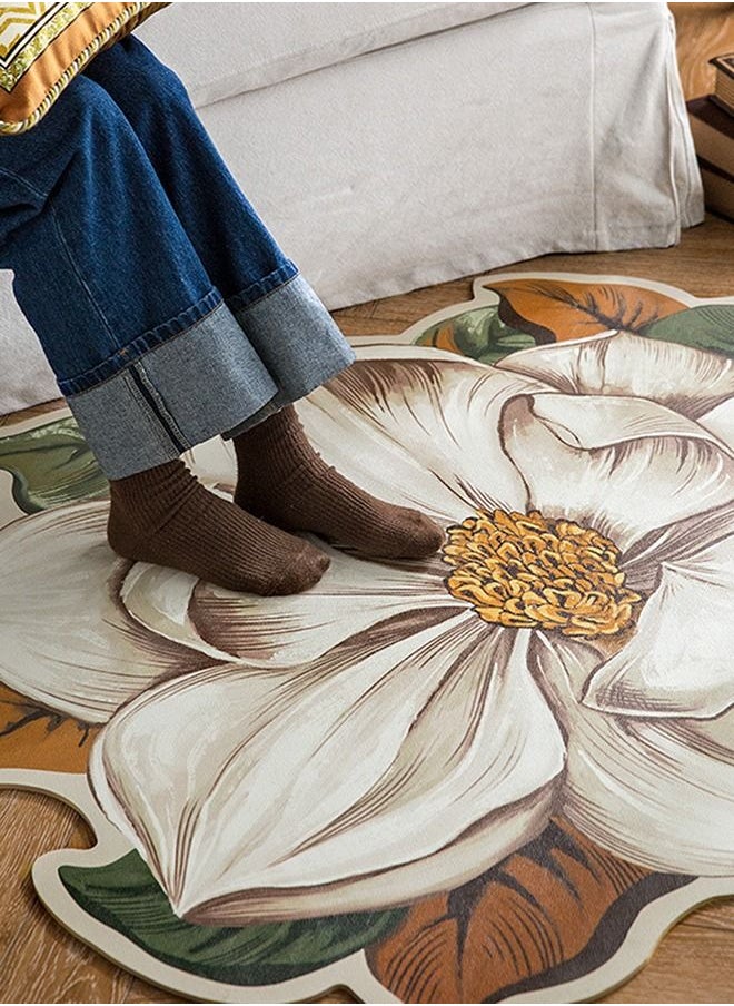 Arabest Floral Printed Area Rugs  Multicolour  80 centimeter  - Image 3