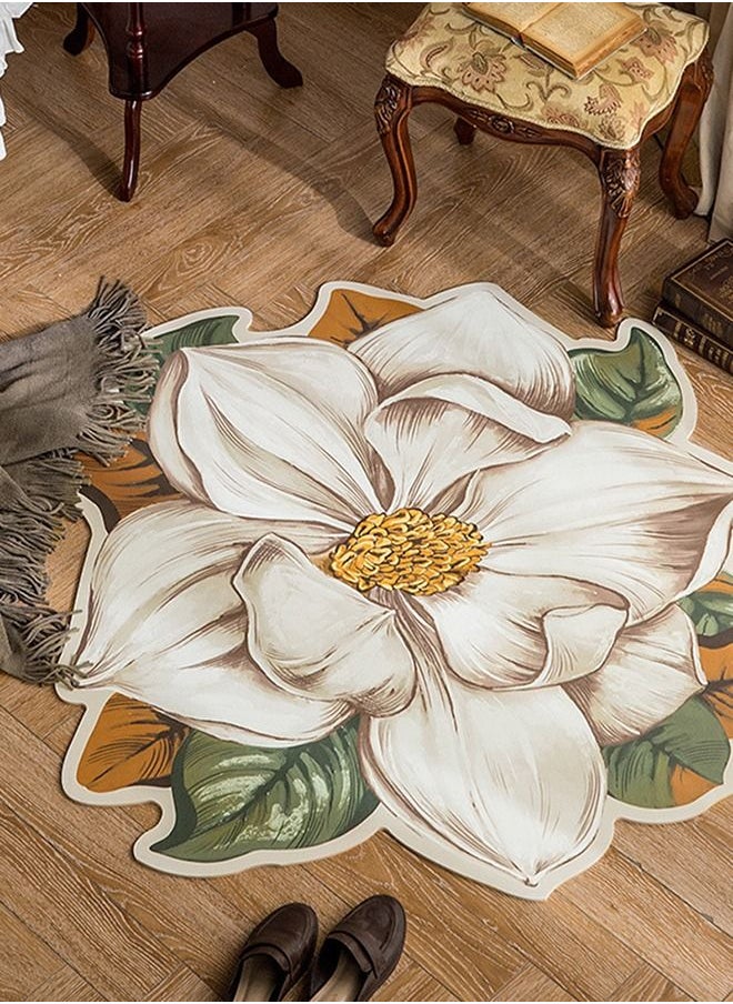 Arabest Floral Printed Area Rugs  Multicolour  80 centimeter  - Image 2