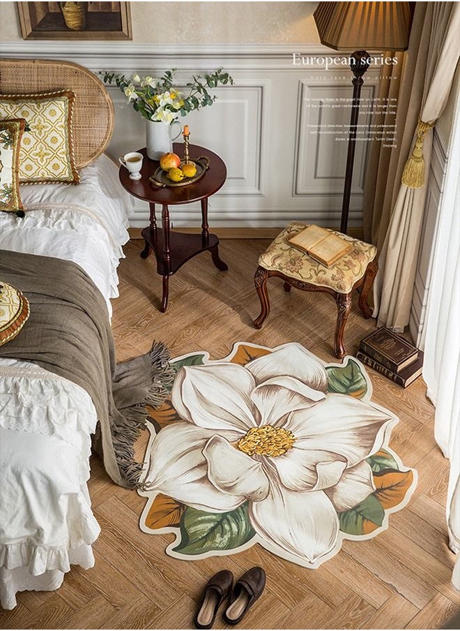 Arabest Floral Printed Area Rugs  Multicolour  80 centimeter  - Image 5
