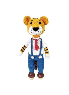 Happy Threads Happy Threads | Handmade Crochet Tiger,Rocky, 26 cms, Best Size for Girls & Boys, Stuffed Soft Toy for Small Kids  - Image 1