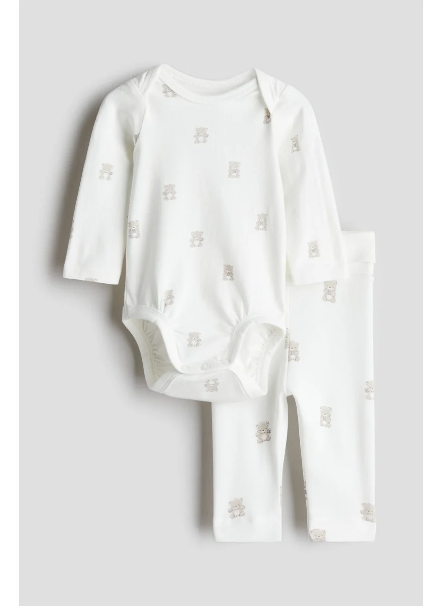 H&M 2-Piece Cotton Jersey Set