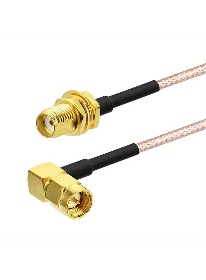 كابل تمديد هوائي بزاوية قائمة من أنثى إلى ذكر 12 بوصة 30 سم قطعتان لجهاز توجيه 4G LTE - Image 3