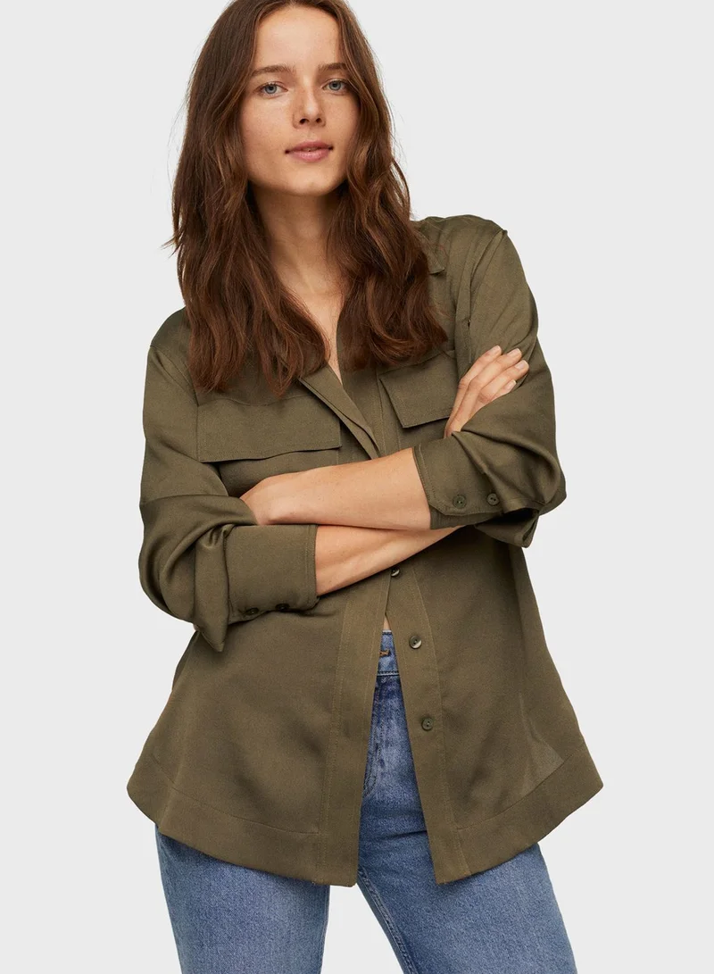 MANGO Button Down Shirt