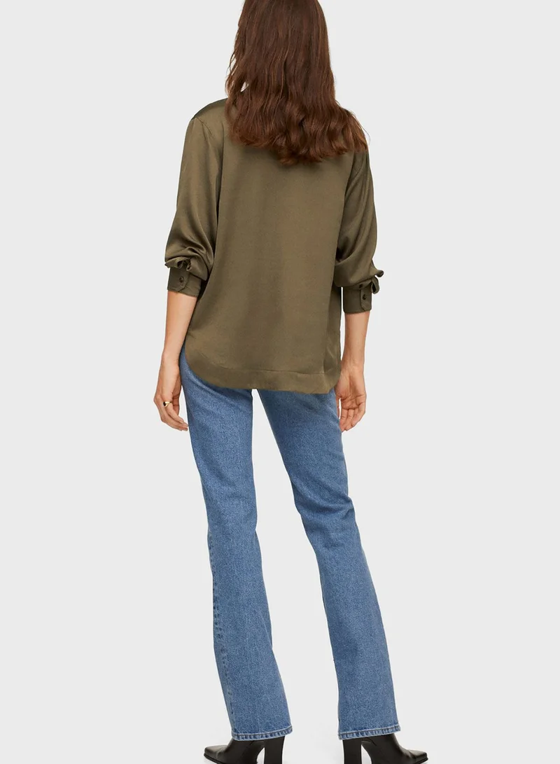 MANGO Button Down Shirt