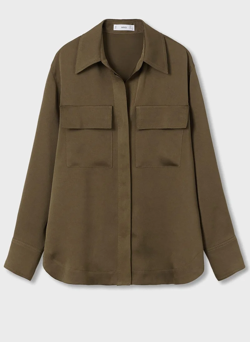 MANGO Button Down Shirt