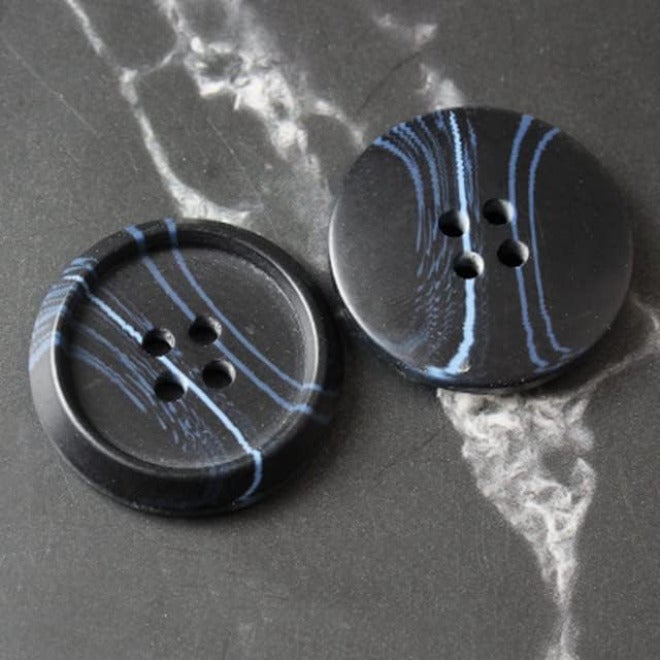 Buttons, Decorative Buttons, 10pcs Coat Windbreaker Resin Buttons Shirt Hand-Sewn Four-Eye Button Jacket Suit Decorative Button (Color : 10pcs S1, Size : 23mm) - Image 1