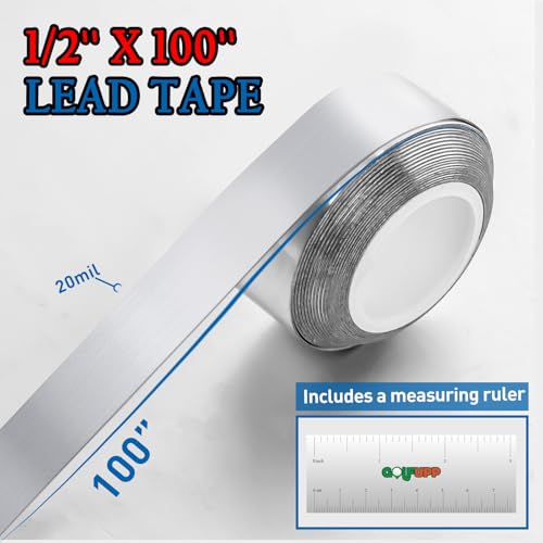 Golfupp 0.5 Grams Per Inch High Density Lead Tape | 1/2''x 100'' Adhesive Lead Tape | Add Swing Weight for Golf Tennis Racket Pickleball Paddle Adjust Weight - Image 5