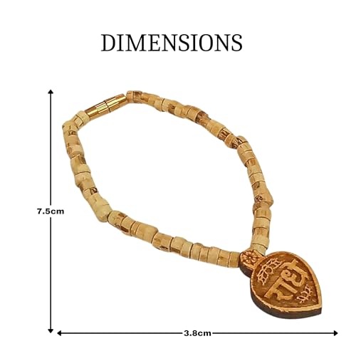 KAUSHEVA Small Tulsi Mala with Radhaji Locket for Laddoo Gopal Set of 2 Mala - Image 5