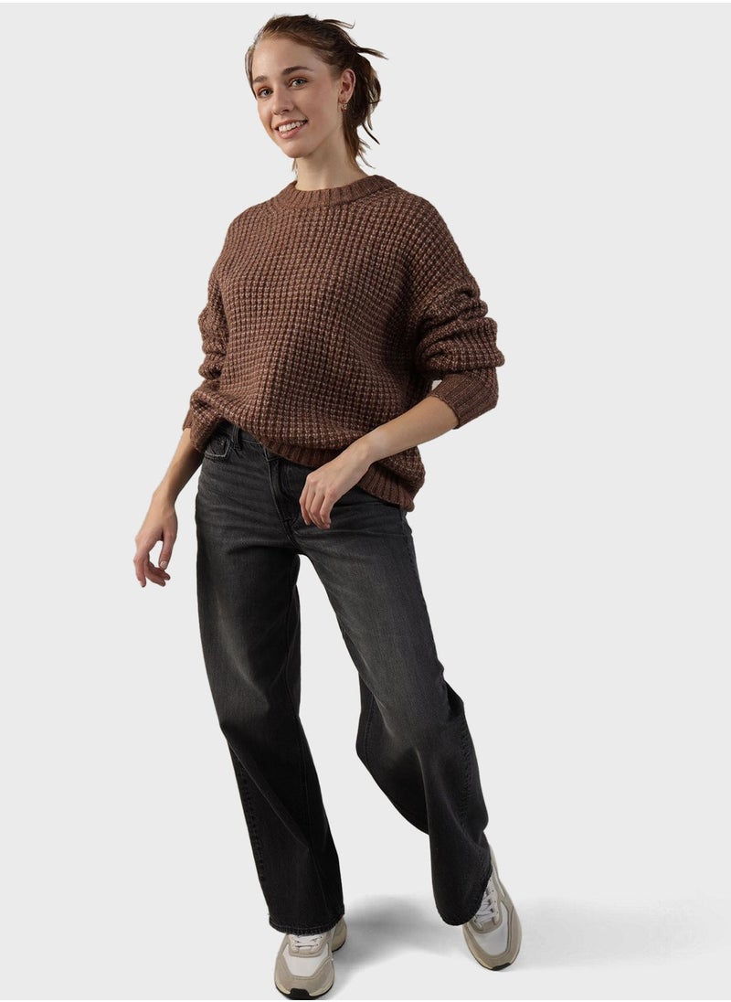 American Eagle - Crew Neck Knitted Sweater - Image 1
