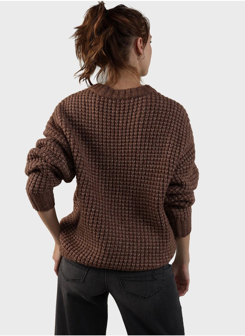 American Eagle - Crew Neck Knitted Sweater - Image 1