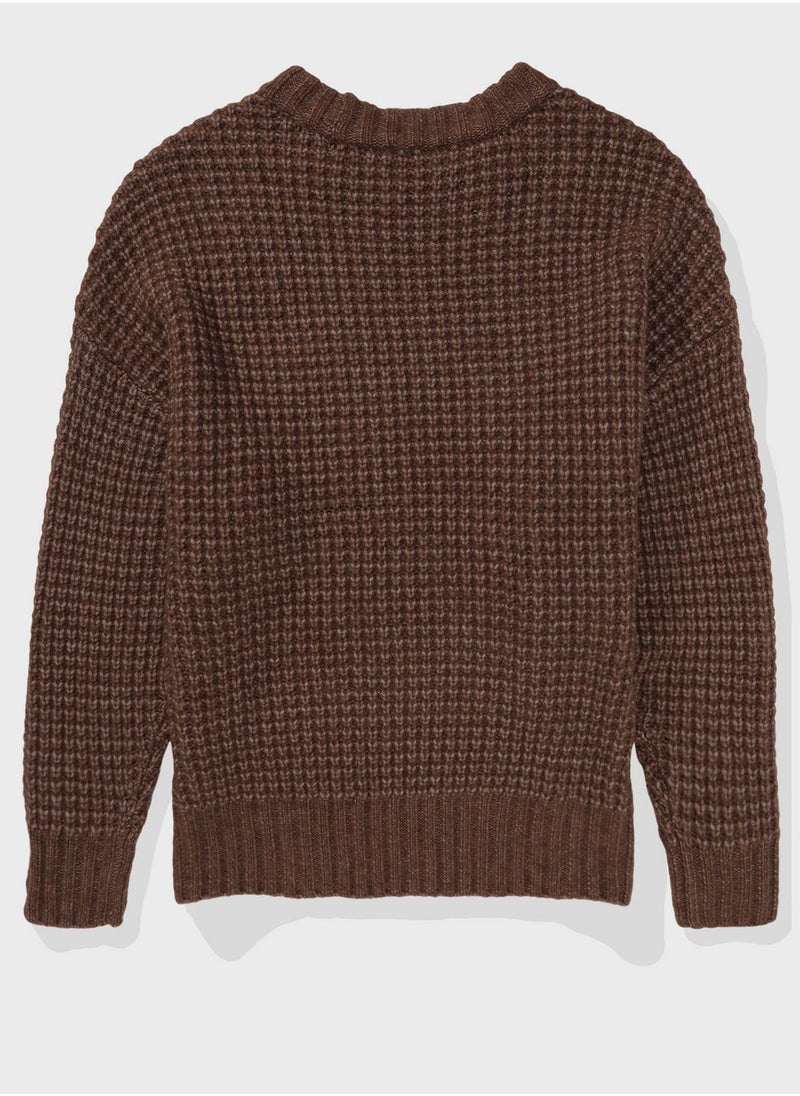 American Eagle - Crew Neck Knitted Sweater - Image 1