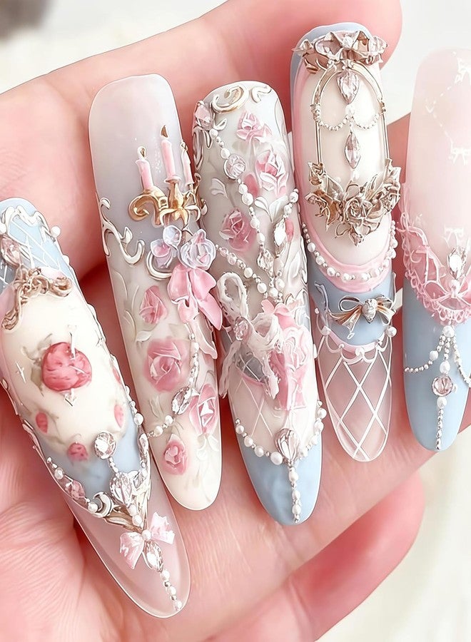 مجموعة من 8 قطع من أدوات تزيين الأظافر، قوالب تزيين الأظافر، سهلة التشكيل والإزالة، مناسبة للمبتدئين والمحترفين - Image 2