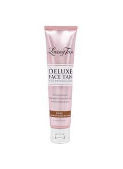 Loving Tan Loving Tan Deluxe Face Tan, Dark - Streak Free, Natural Looking, Professional Strength Sunless Tanner - 10+ Self Tanning Applications per Bottle, Cruelty Free, Naturally Derived DHA - 1.6 Fl Oz  - Image 1