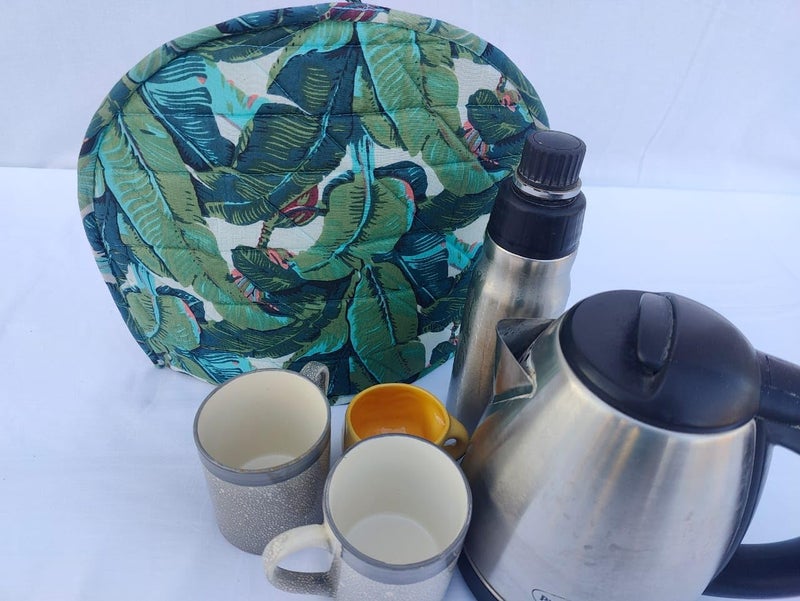 Malan Bai Mandala Tea Cozy Cover Hand Block Winter Tea Cozy Cotton Tea Kettle Warmer Pot Cover Hot Coffee Cover Handamde Kitchen Décor Brand: Malan Bai (Pattern 33) - Image 4