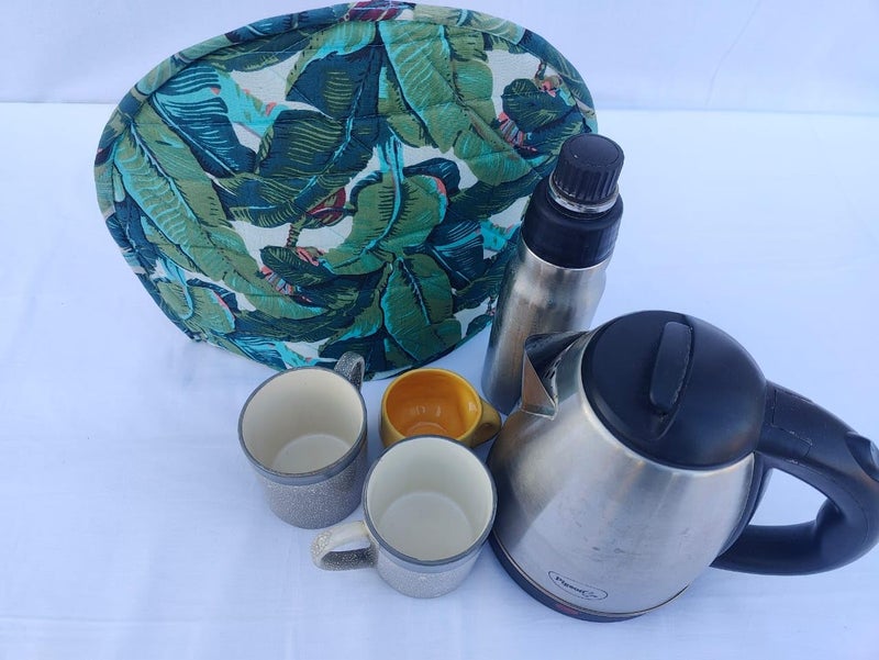 Malan Bai Mandala Tea Cozy Cover Hand Block Winter Tea Cozy Cotton Tea Kettle Warmer Pot Cover Hot Coffee Cover Handamde Kitchen Décor Brand: Malan Bai (Pattern 33) - Image 2