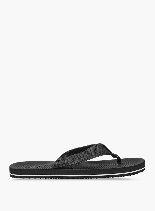 لي كوبر Men's Textured Thong Slippers
