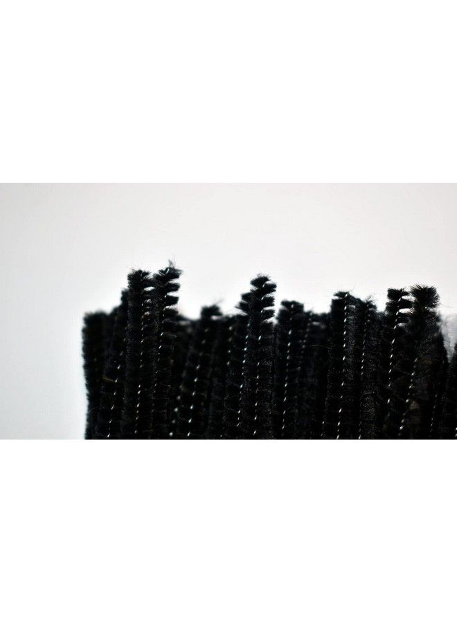 GOTOONE منظفات الأنابيب سيليل سوداء (400 عبوة) للحرف والفنون والديكورات الإبداعية (6 مم × 12 بوصة) - Image 3