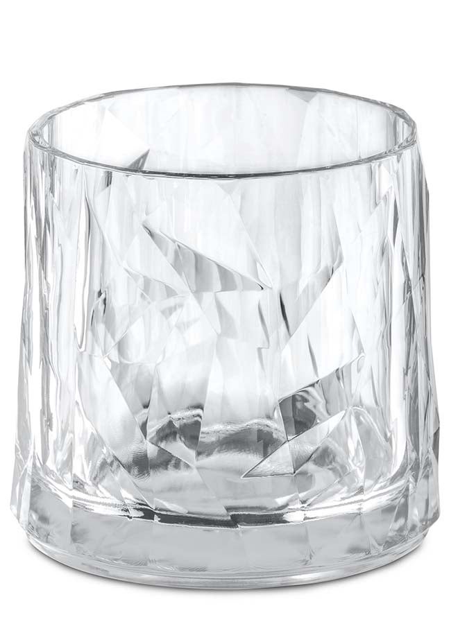 Koziol Tumbler Glass Transparent Club No 2 250 to 330ml, Polycarbonate