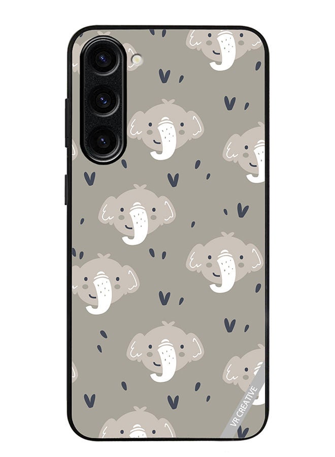 VR CREATIVE Protective Case Cover For Samsung Galaxy S23 Plus Elephant Design Multicolour - Image 1