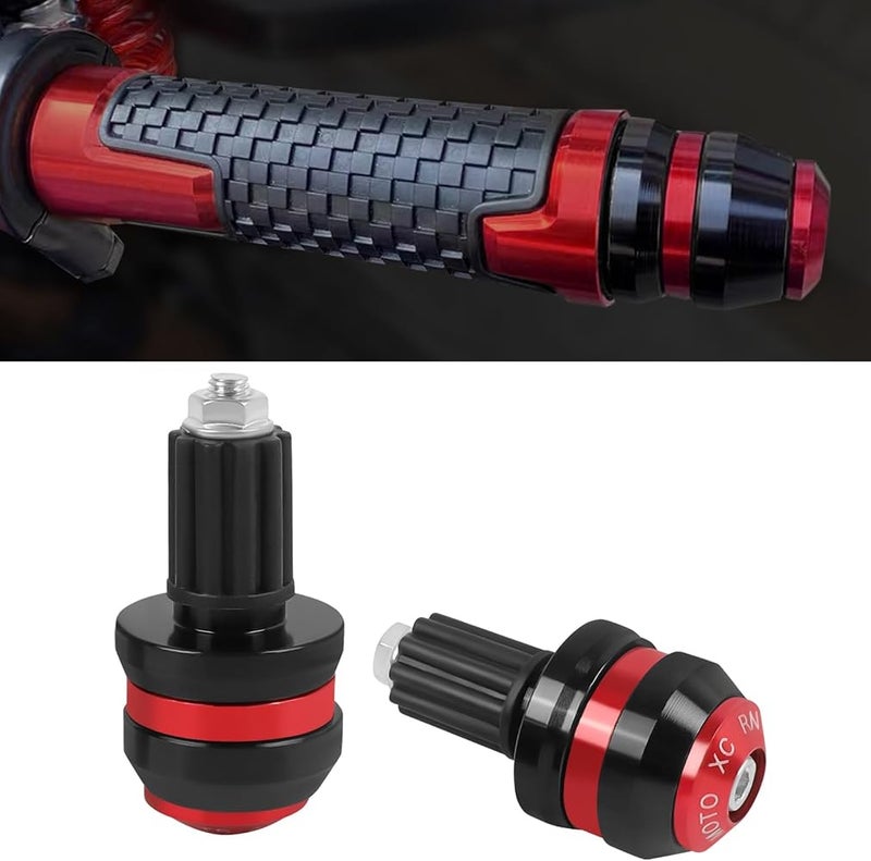 Excefore Motorcycle Handlebar End Plugs and Bar End Cap Sliders for Honda Yamaha Kawasaki Suzuki Motorbikes with 22mm 7/8 Inch Bars CNC Aluminum Handlebar Grips for Dirt Bikes and Scooters 2 Pack - Image 5