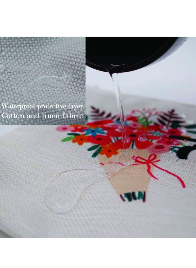 PRINTSHOP4ME Initial Monogram Cosmetic Pouch - Monogrammed Makeup Pouch - Perfect for Travel Organizer - Cosmetic Bag for Women - Gift for Ramadan - Initial Design Makeup Bag - Image 3