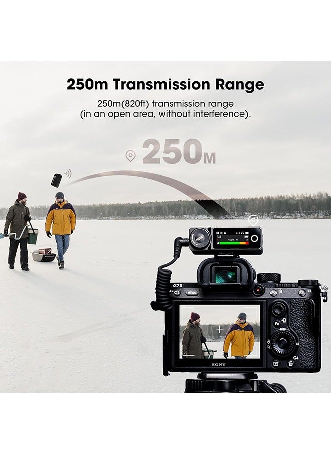Hollyland Lark Max Wireless Lavalier Microphone System, ENC Noise Canceling, Studio Audio Quality, 22H Duration, 820ft Range, 8GB Storage Recording Mic, Compatible with DSLR Camera, Smartphones (Solo)  - Image 5