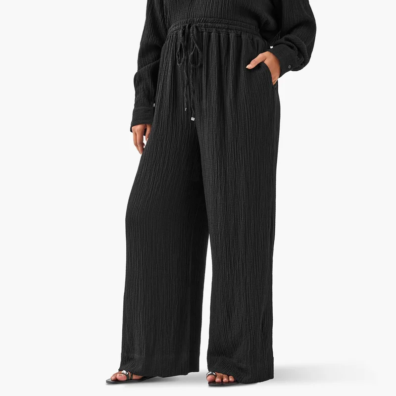  أولا بوبكن Textured Relaxed Pant