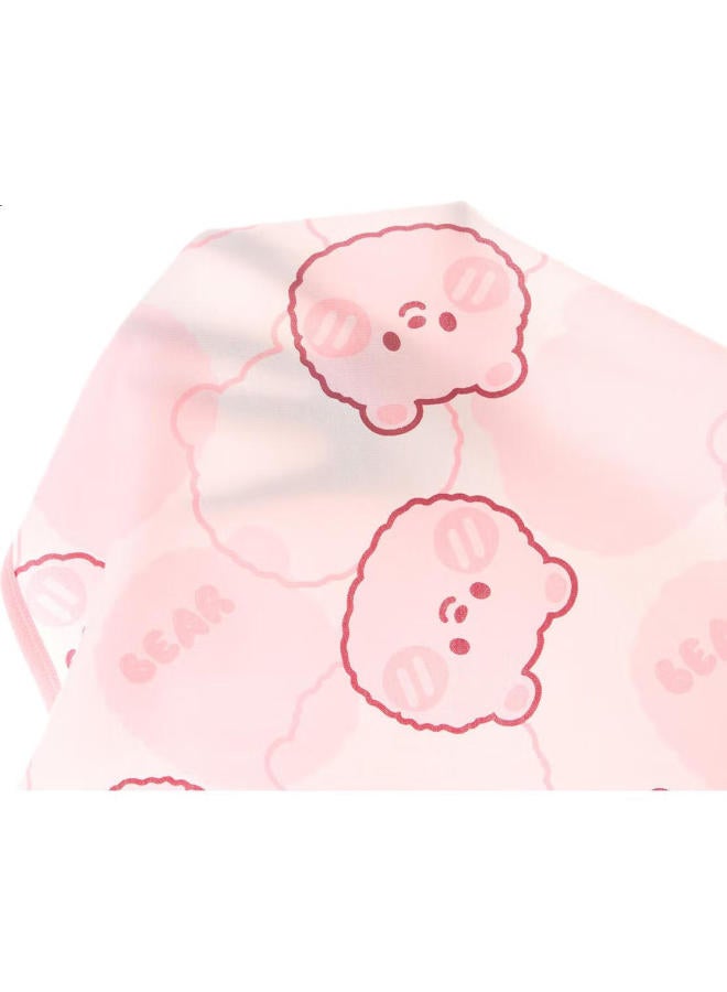 Yuzhaolin Girls' Nightgown, Children'S Pajamas, Home Wear, Summer Pure Cotton, For Older Children, Clothing, Children'S Apparel, Flower And Bear Design - Image 3