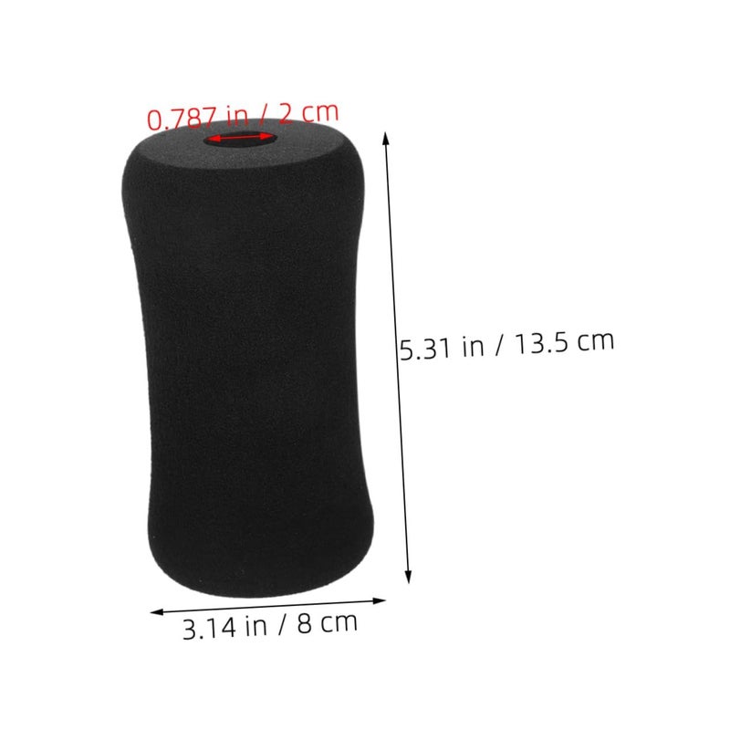 4Pcs Fitness Equipment Foam Roller Covers Black For Gym Exercise Machine Protection - Image 3