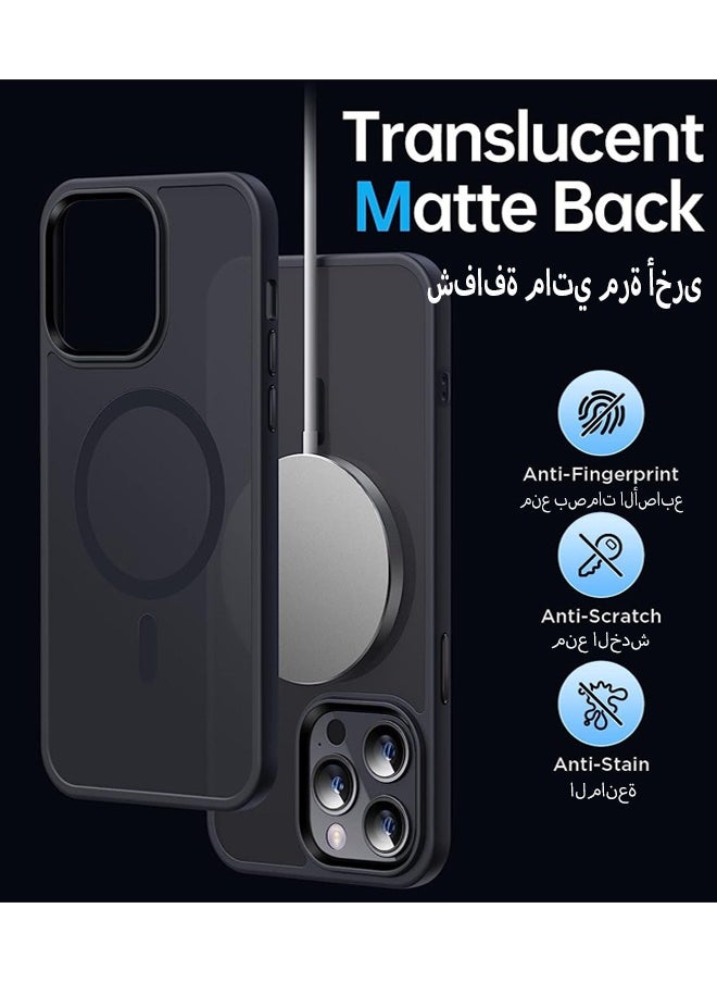 KASTWAVE iPhone 15 Pro Max Magsafe Case, N52 Stronger Magnets, Shockproof Grade Protection Anti-Fingerprints Anti-Scratch Case, Never Yellowing Slim Magnetic iPhone 15 Pro Max Cover 6.7 inch  - Image 2