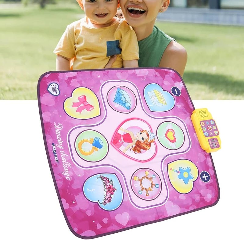 حصيرة رقص قابلة للطي للأطفال من بيلابين مع أضواء وصوت لتحسين التنسيق بين اليد والقدم للعب الداخلي والخارجي من مادة البوليستر - Image 3