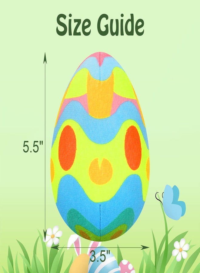 Rypet 3 Pack Easter Toys for Dogs Stuffed Dog Toys Egg Squeaker Plush Pet Toy Puppy Chew Toys Easter Gift for Small Medium Dogs - Image 2