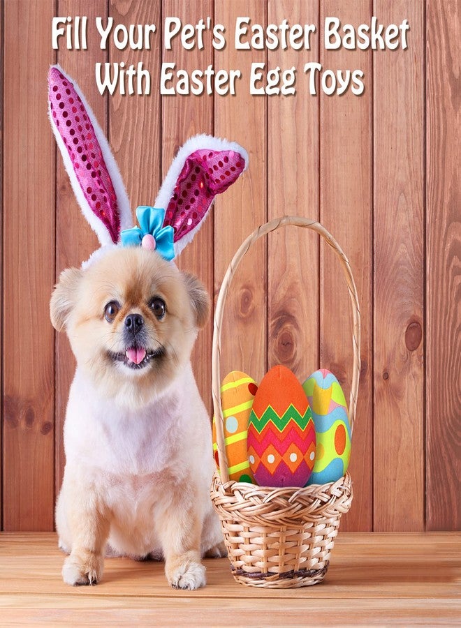 Rypet 3 Pack Easter Toys for Dogs Stuffed Dog Toys Egg Squeaker Plush Pet Toy Puppy Chew Toys Easter Gift for Small Medium Dogs - Image 5
