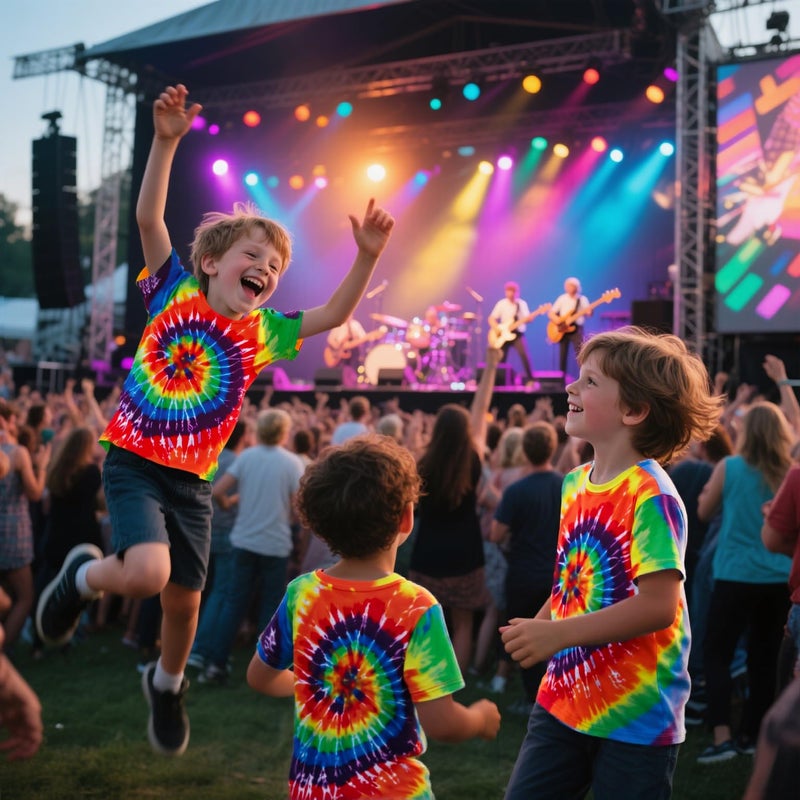 SunFocus Kids Tie Dye Shirt Size 5T Toddler Boys Colorful Graphic T Shirts Boys Short Sleeve Tees Clothes Size 4T - Image 3