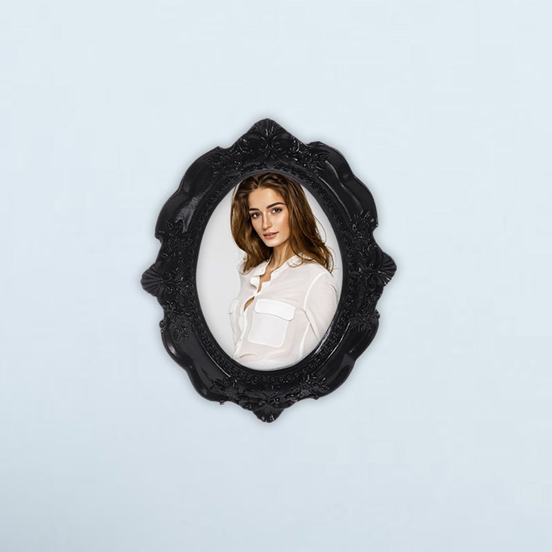 2pcs Display Picture Frame Embossed Resin Photo Frame Antique Jewelry Display Holder - Image 4