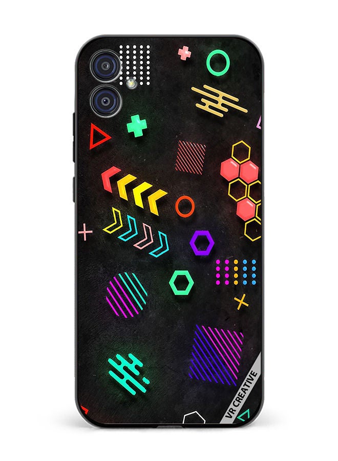 VR CREATIVE Protective Case Cover For Samsung Galaxy M04/F04 Multiple Shapes Design Multicolour - Image 1