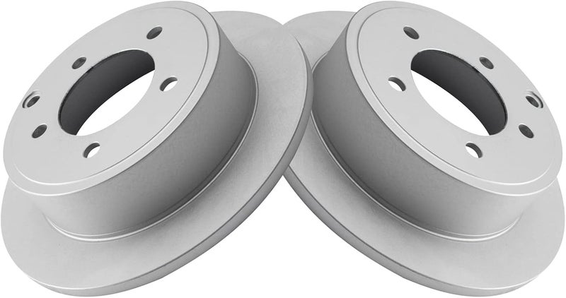 TRQ Rear Brake Rotors Set Premium G-Coated 2 Piece Smooth Driver & Passenger Side Compatible with 2011-2014 Chrysler 200 2016-2017 Mitsubishi Lancer - Image 3