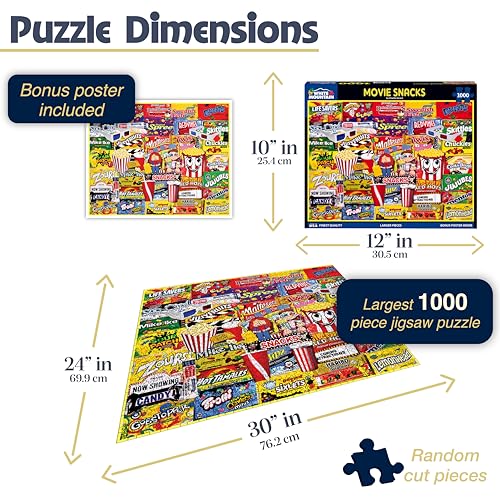 White Mountain - Movie Snacks - 1000 Piece Jigsaw Puzzle for Adults, Children, + Grandparents - Image 3