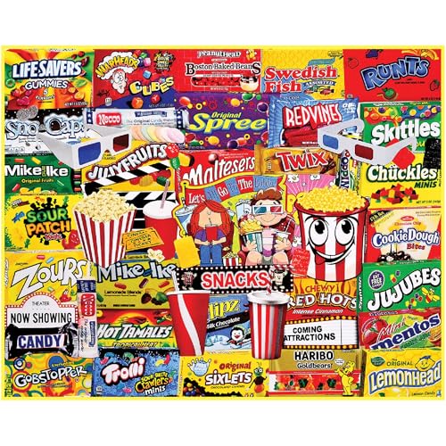 White Mountain - Movie Snacks - 1000 Piece Jigsaw Puzzle for Adults, Children, + Grandparents - Image 1