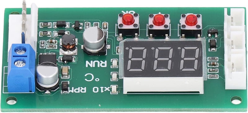حاكم تحكم درجة حرارة المروحة، وحدة PWM رقمية ذات 4 أسلاك لمروحات EBM EC، جهد واسع من DC12 إلى 48V، مع قياس دقيق لدرجة الحرارة في النطاق من -9.9 إلى 99.9 درجة مئوية واستهلاك منخفض للطاقة في درجات الحرارة المنخفضة. - Image 5