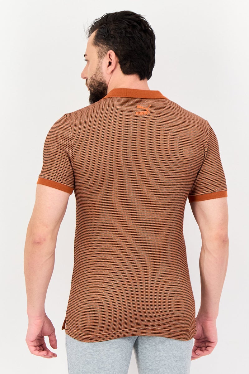 Puma x One8 Men Sportswear Fit Short Sleeve Outdoor Polo Shirt, Multicolor - Image 3